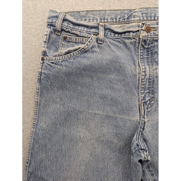 Dickies Jeans Mens 36x30 Blue Straight Leg Regular Fit Light Wash Zip Fly Y2K - Picture 2 of 12